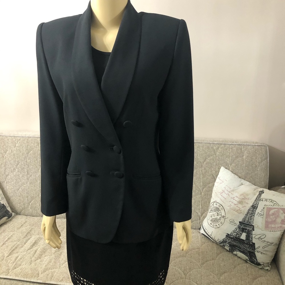 Kasper for A.S.L. Black blazer size 8